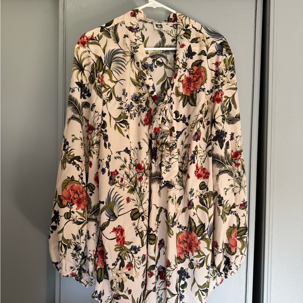 Anne Klein Floral Print Women's Top